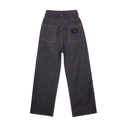PLEATED DENIM JEAN RAW