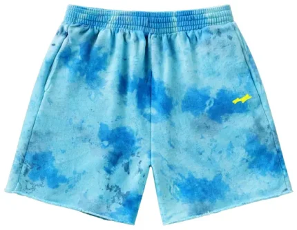SKYLRK Coachella Tie Dye Fleece ‘Blue’ Shorts