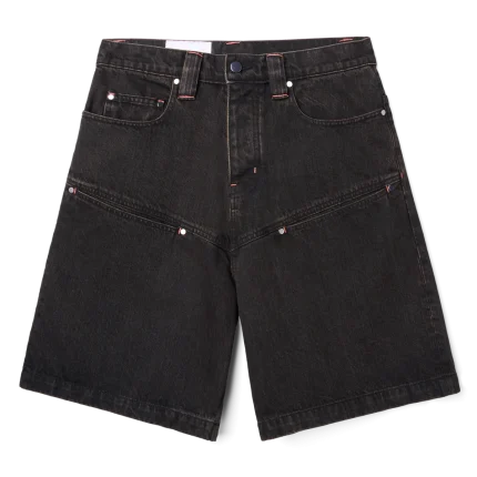 SKYLRK Denim Black Shorts