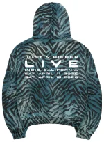 SKYLRK Zebra Coachella Hoodie ‘Blue’