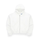 SKYLRK Full-Zip – Optic White Hoodie
