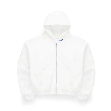 SKYLRK Full-Zip – Optic White Hoodie